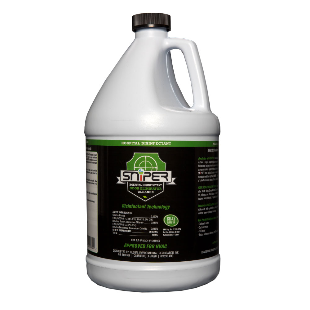 Sniper Hospital Disinfectant Odor Eliminator & All-Purpose Cleaner, 1 Gallon