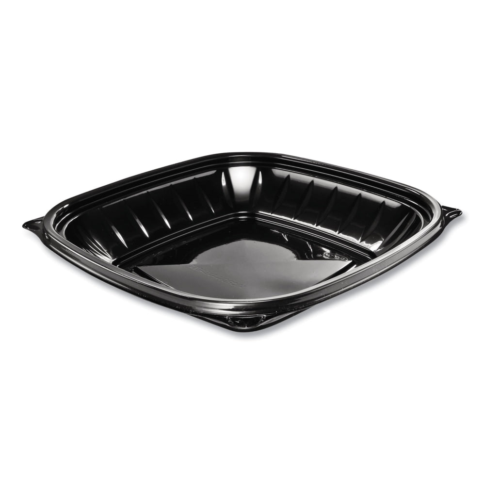 Dart PresentaBowls Pro Square Bowls, 24 Oz, Black, Bag Of 63 Bowls, Carton Of 4 Bags
