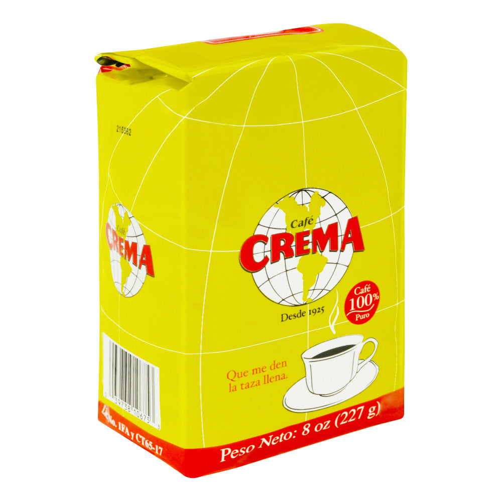 Cafe Crema Crema Ground Coffee, Medium Roast, 8 Oz Per Bag