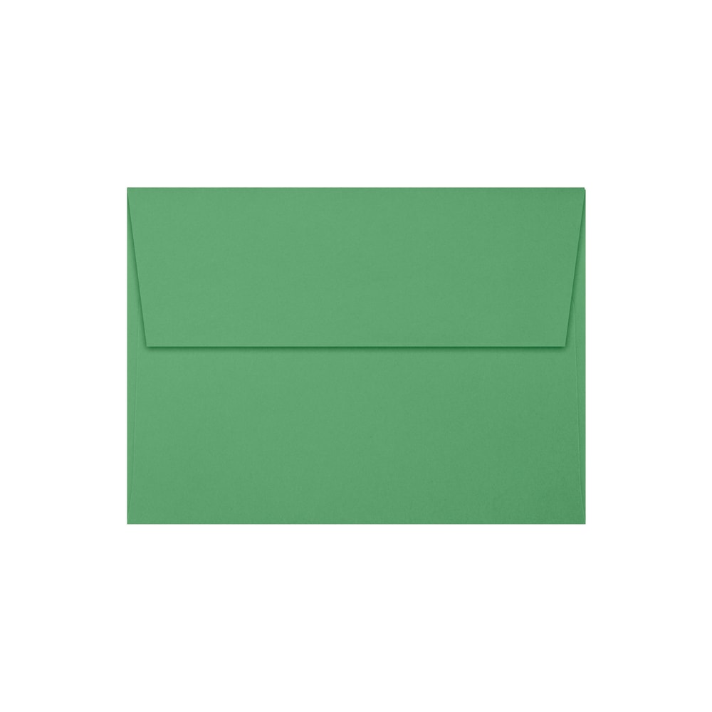 LUX Invitation Envelopes, A7, Peel & Stick Closure, Holiday Green, Pack Of 50