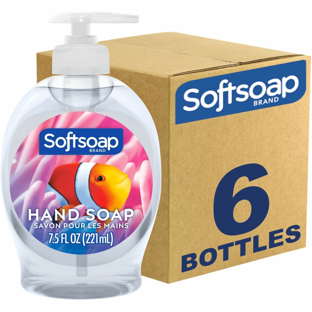Softsoap Aquarium Hand Soap, Fresh Scent, 7.5 Oz, Pack Of 6 Bottles