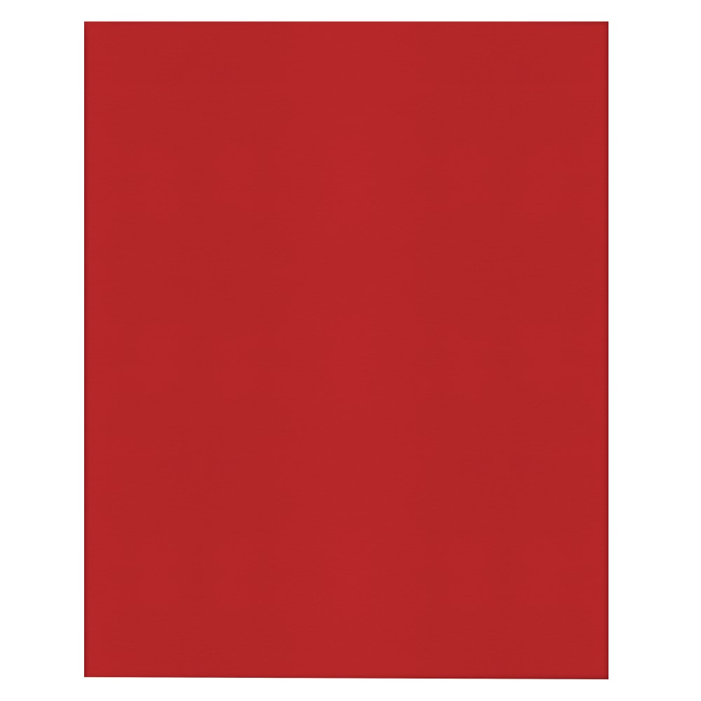 Office Depot Brand 2-Pocket Textured Paper Folders, Red, Pack Of 25