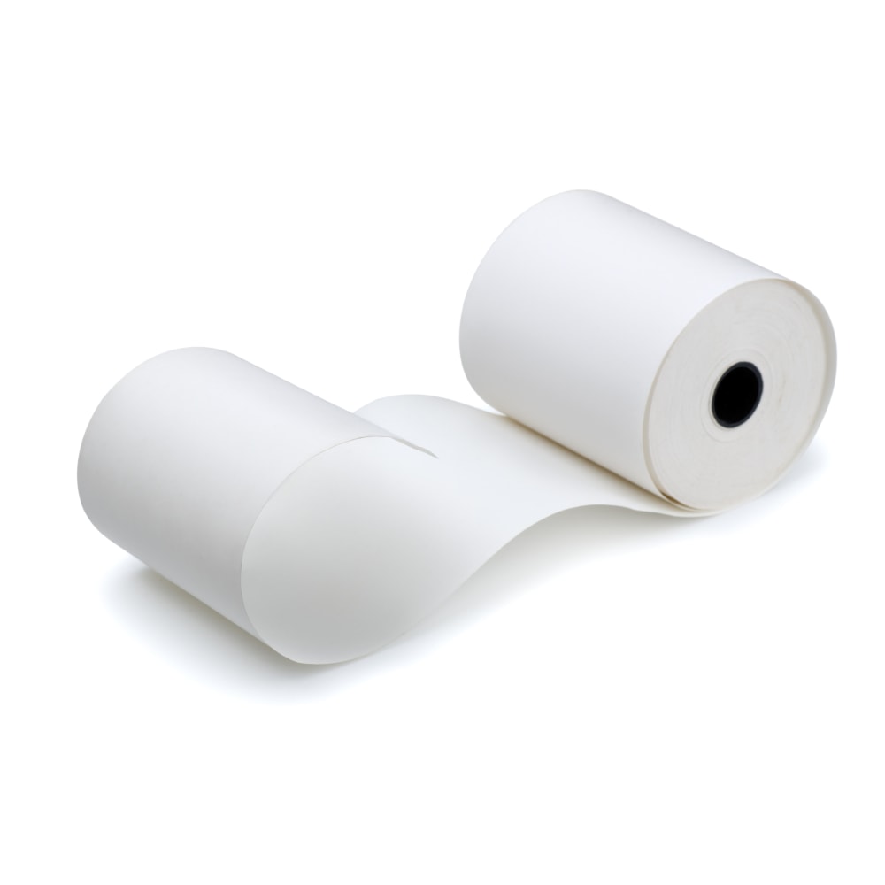 Alliance Phenol-Free Thermal POS Rolls, 3-1/8in x 273ft, White, Carton Of 50 Rolls