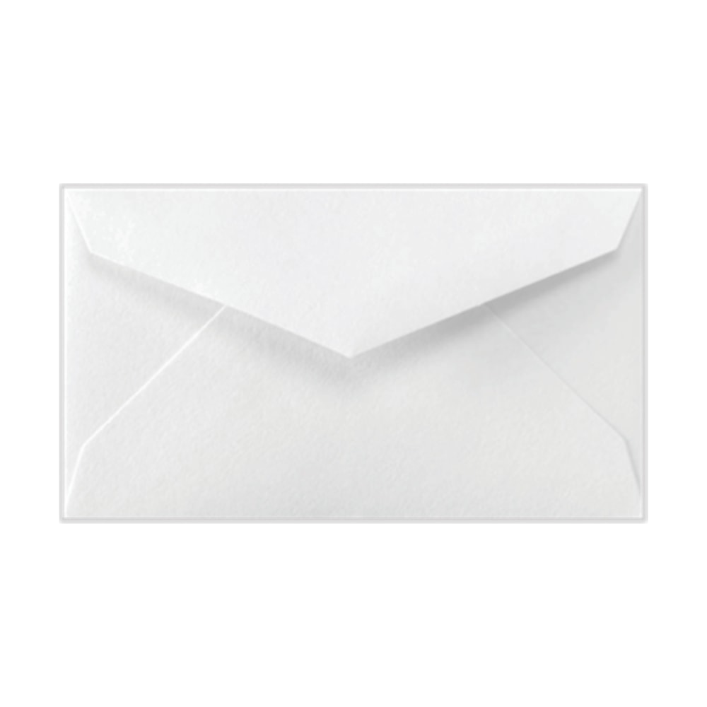 LUX Mini Envelopes, 2 1/8in x 3 5/8in, Gummed Seal, Bright White, Pack Of 250