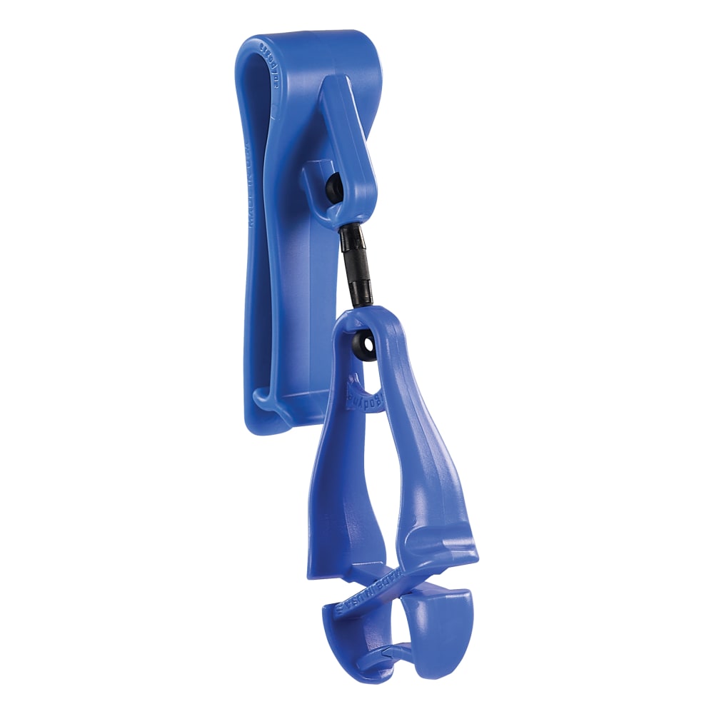 Ergodyne 3425 Glove Belt Clip Holder, 6-1/2in, Blue, Total Qty 1