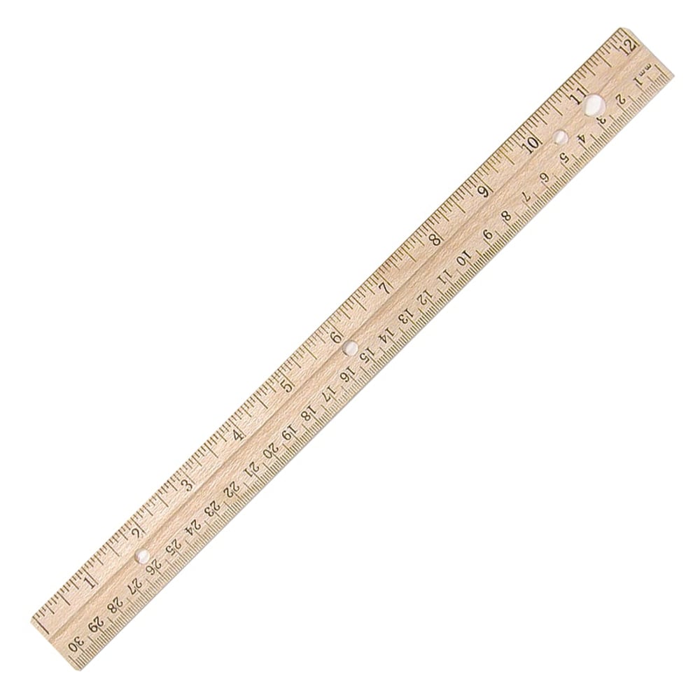 Westcott Wood Ruler, 12in