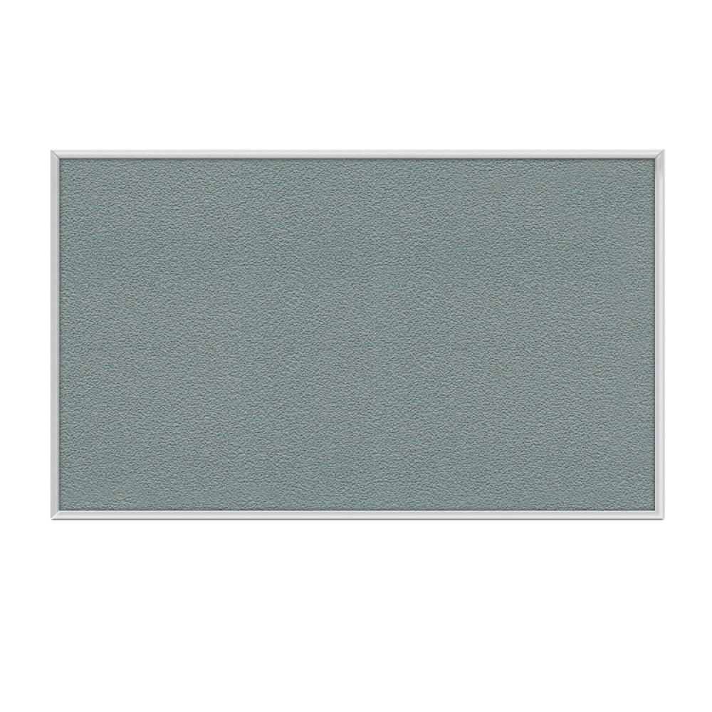 Ghent Aluminum Frame Vinyl Bulletin Board, 24in x 24in, Silver, Satin Frame