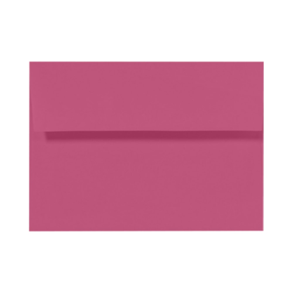 LUX Invitation Envelopes, #4 Bar (A1), Peel & Press Closure, Magenta, Pack Of 500
