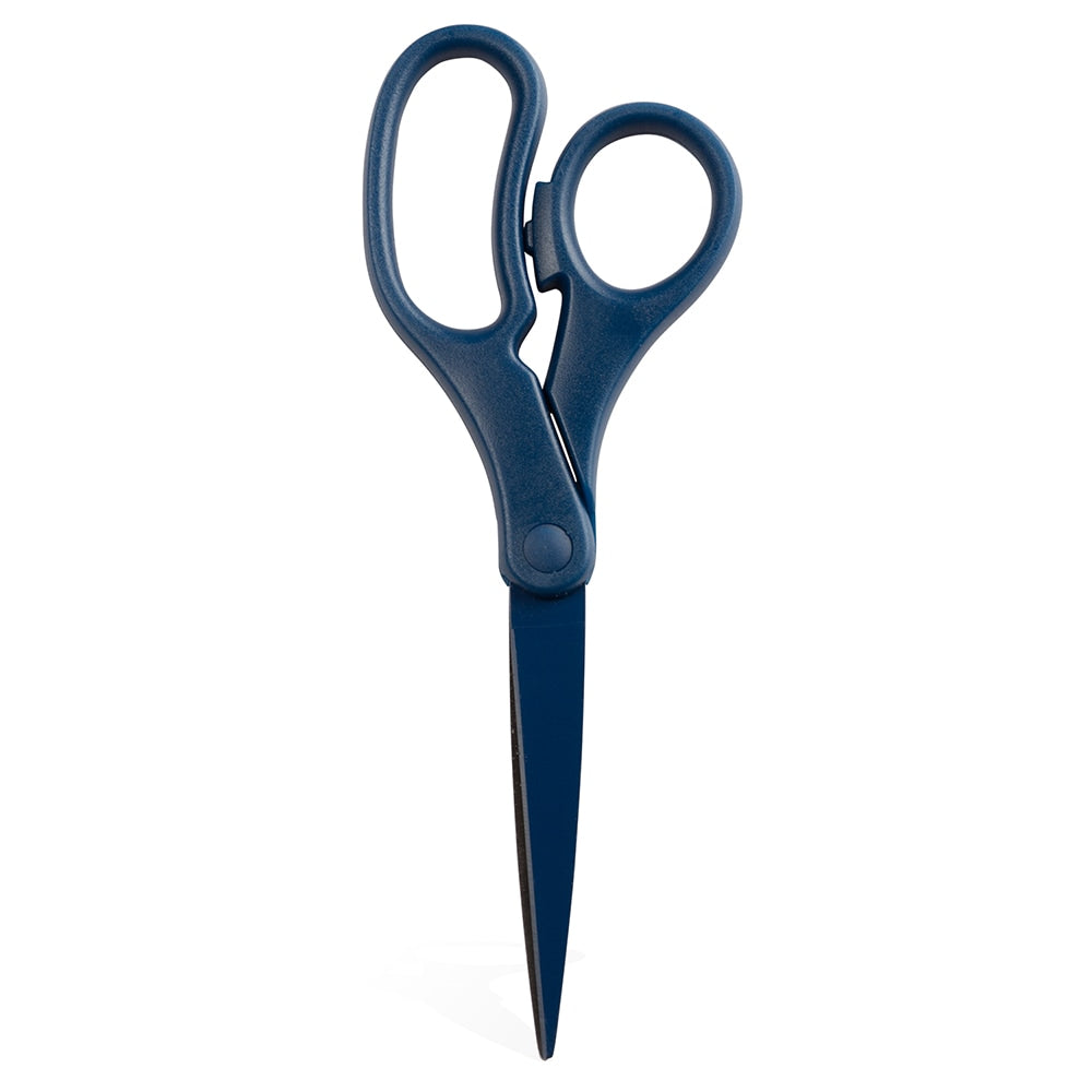 JAM Paper Precision Scissors, 8in, Pointed, Navy Blue
