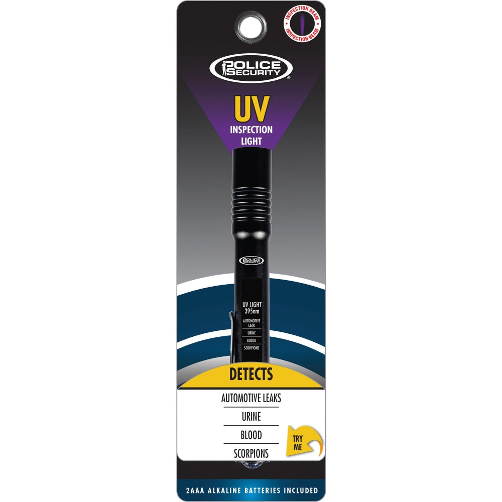 Bostitch Police Security Ultraviolet Inspection Light - AAA - Aluminum - Black