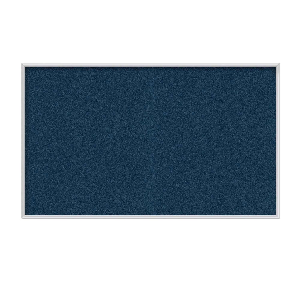 Ghent Aluminum Frame Vinyl Bulletin Board, 36in x 36in, Navy, Navy Frame
