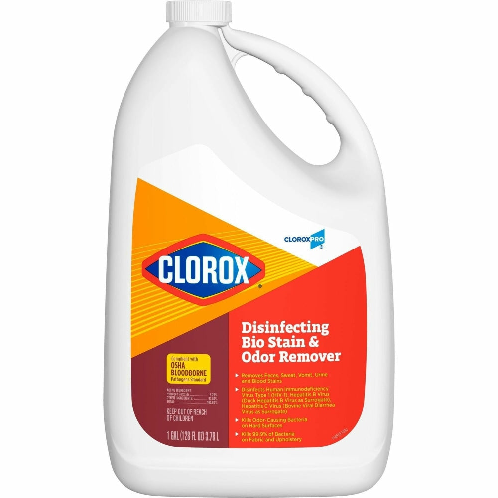 CloroxPro Disinfecting Bio Stain & Odor Remover Refill, For Multi Surface, Liquid, 128 fl oz (4 quart), 31910