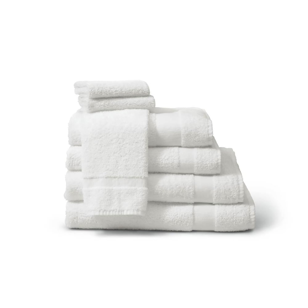 Medline Fine-Spun Bath Towels, 24in x 48in, 8 Lb, White, Pack Of 12