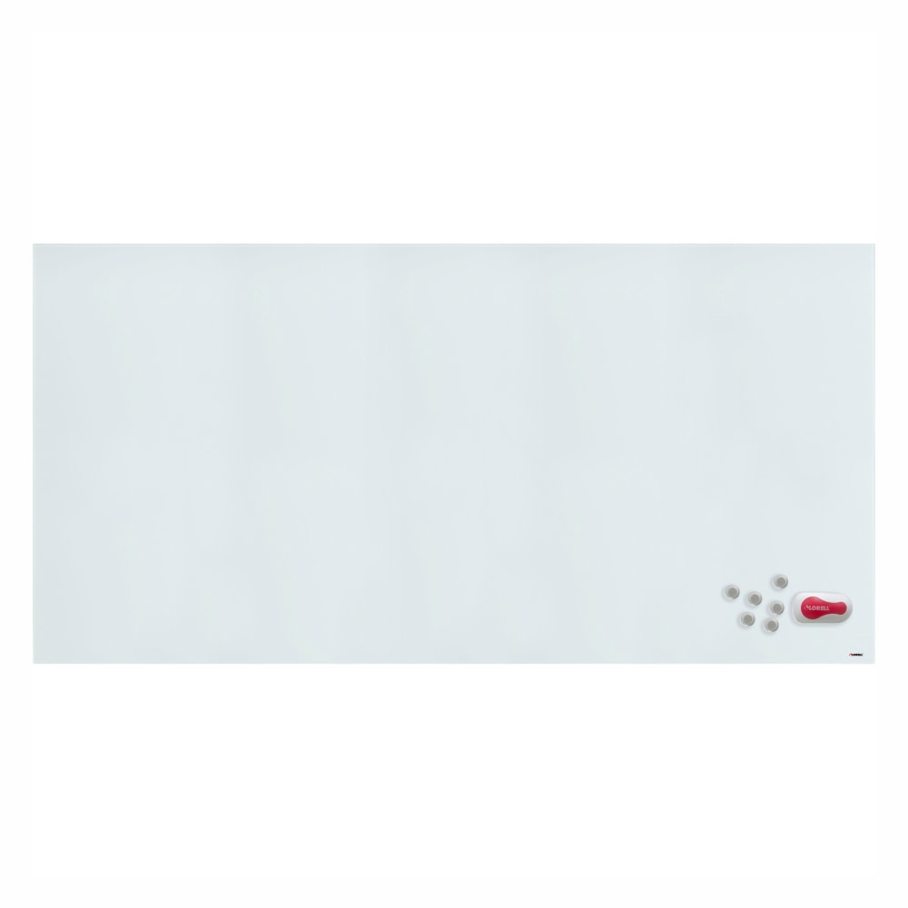 Lorell Magnetic Dry-Erase Whiteboard, 48in x 96in, White Finish Frame