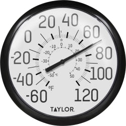 Taylor 6700 13.25-Inch Big and Bold Dial Outdoor Thermometer - Shatter Proof Lens, Weather Resistant, Fade Resistant, Stain Resistant, Lightweight -