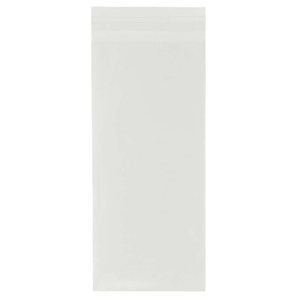 JAM Paper Self-Adhesive Cello Sleeve Envelopes, 4 1/4in x 9 3/4in, Clear, Pack Of 100
