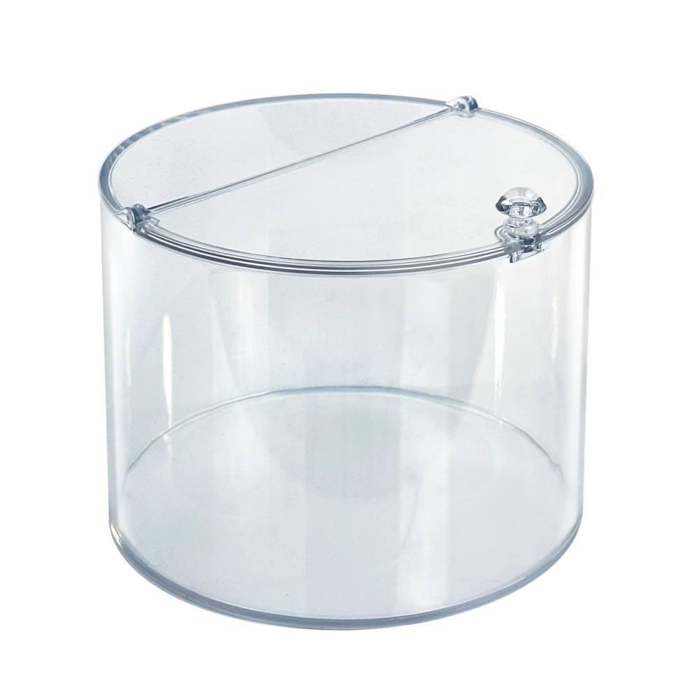 Azar Displays Round Candy Bin, 7-3/4in x 6-1/2in, Clear