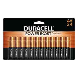 Duracell Coppertop AA Alkaline Batteries, Pack of 24