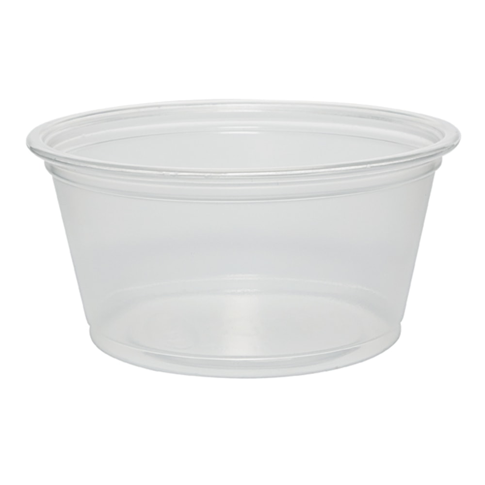 Dart Clear Portion Containers, 2 oz, 125 per bag, 20 bags per carton, Sold by the Carton