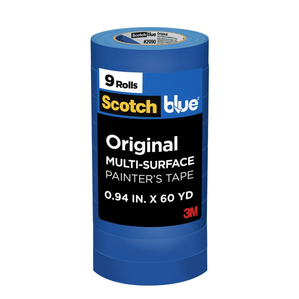 ScotchBlue Original Multi-Surface Painters Tape, 0.94 in x 60 yd, 9 Rolls/Pack