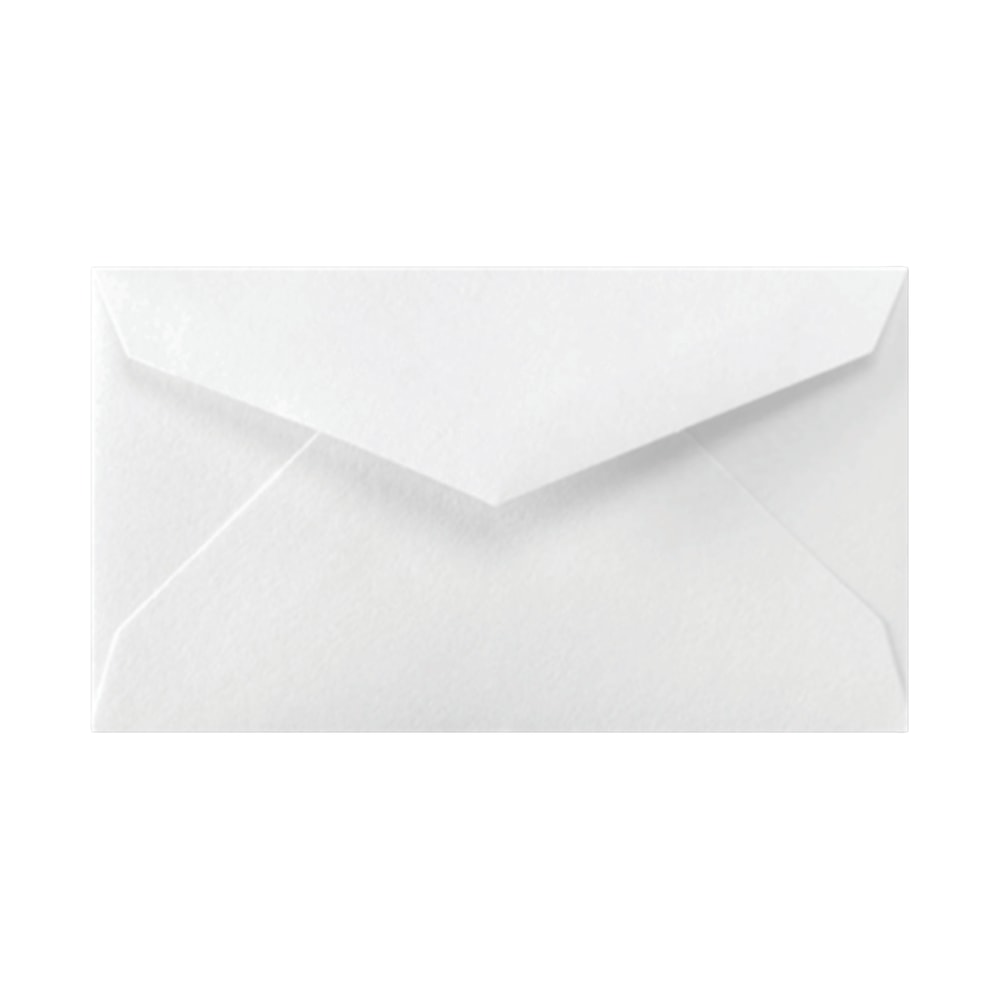 LUX Mini Envelopes, 2 1/8in x 3 5/8in, Gummed Seal, Bright White, Pack Of 1,000