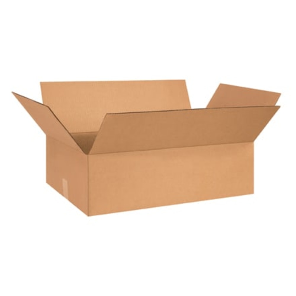 Partners Brand Flat Corrugated Boxes, 26in x 15in x 5in, Kraft, Bundle of 20
