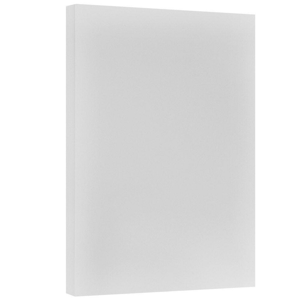 JAM Paper Vellum Bristol Card Stock, Gray, Ledger (11in x 17in), 67 Lb, Pack Of 50