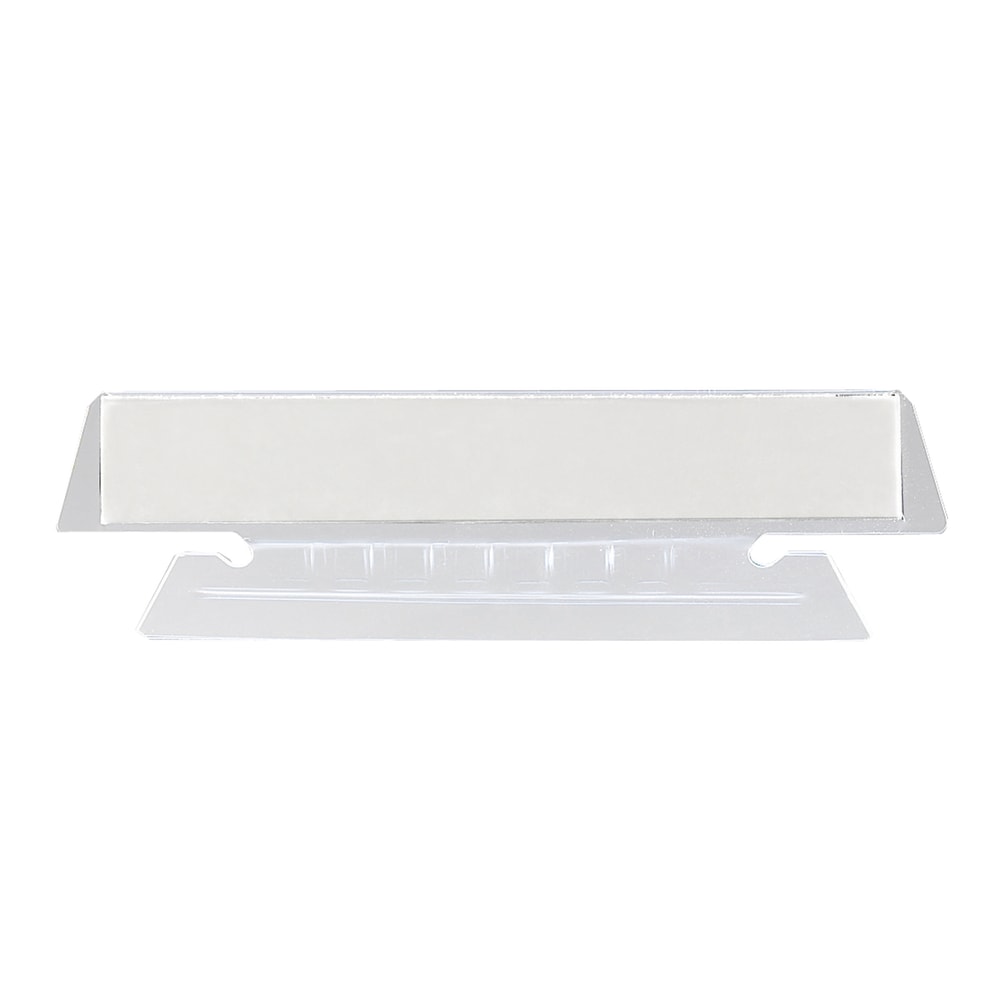 Smead Clear Hanging Poly Tabs, 3 1/2in For 1/3 Cut Tabs, Pack Of 25