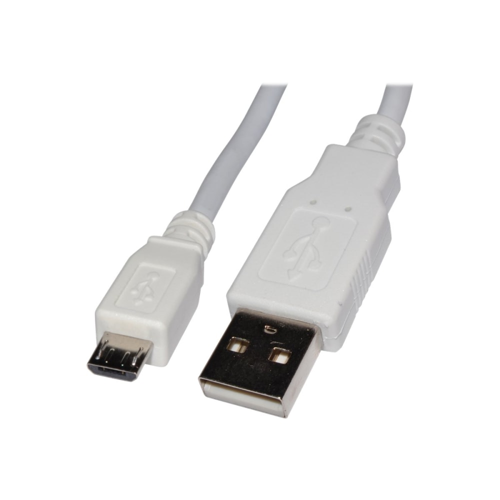 4XEM - Data / power cable - Micro-USB Type B male to USB male - 1.83 m - white