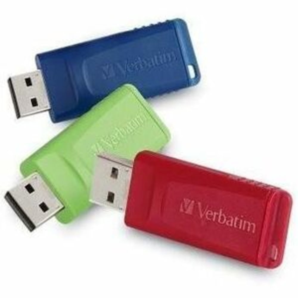 Verbatim Store "n Go 16GB USB 3pk, Red/Blue/Green