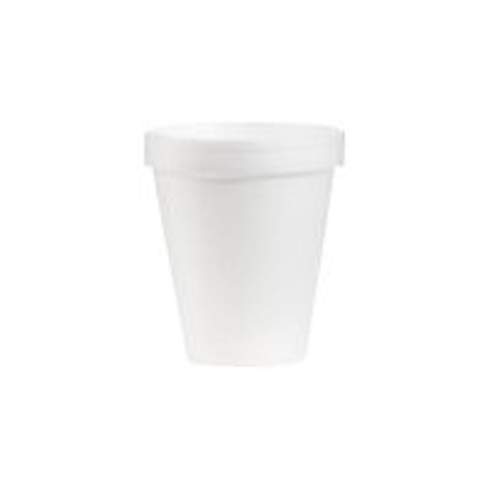 Dart Handi-Kup Insulated Styrofoam Cups, 6 Oz, White, Box Of 1,000 Cups