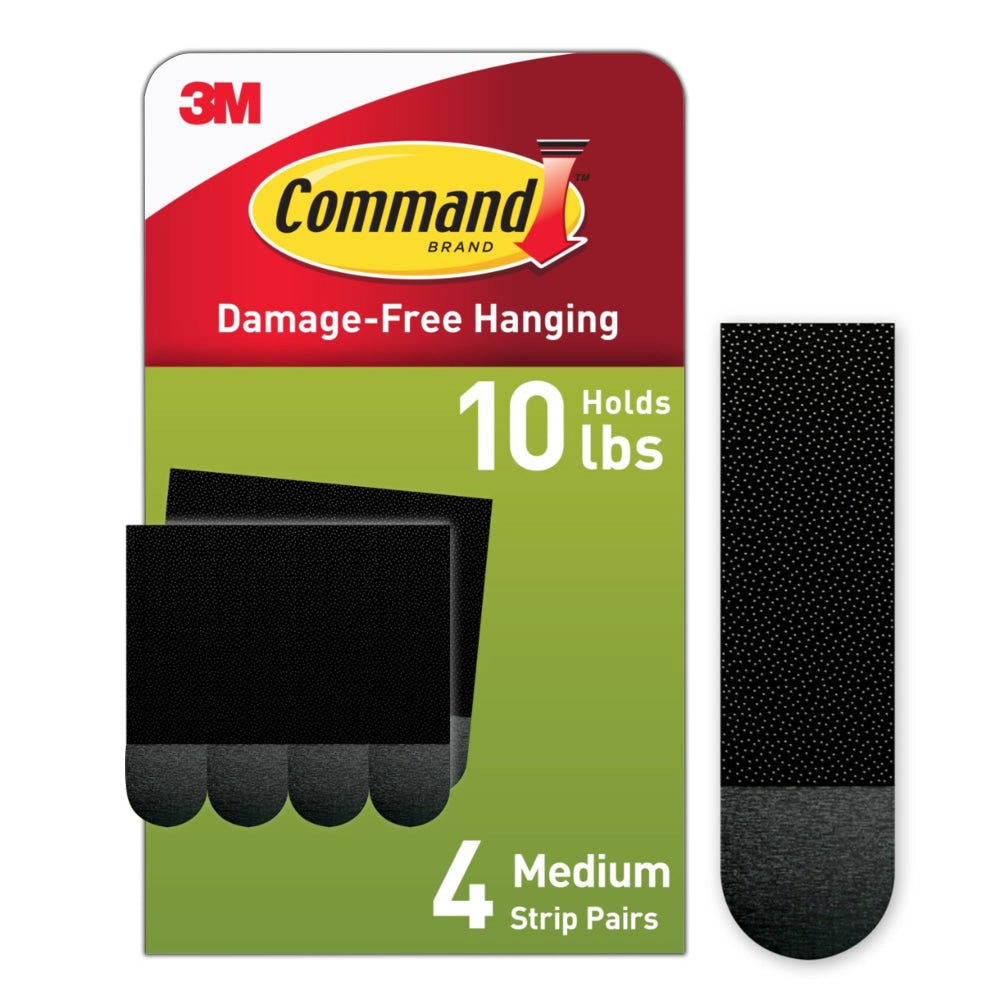 Command Medium Black Picture Hanging Strips, 17201BLK