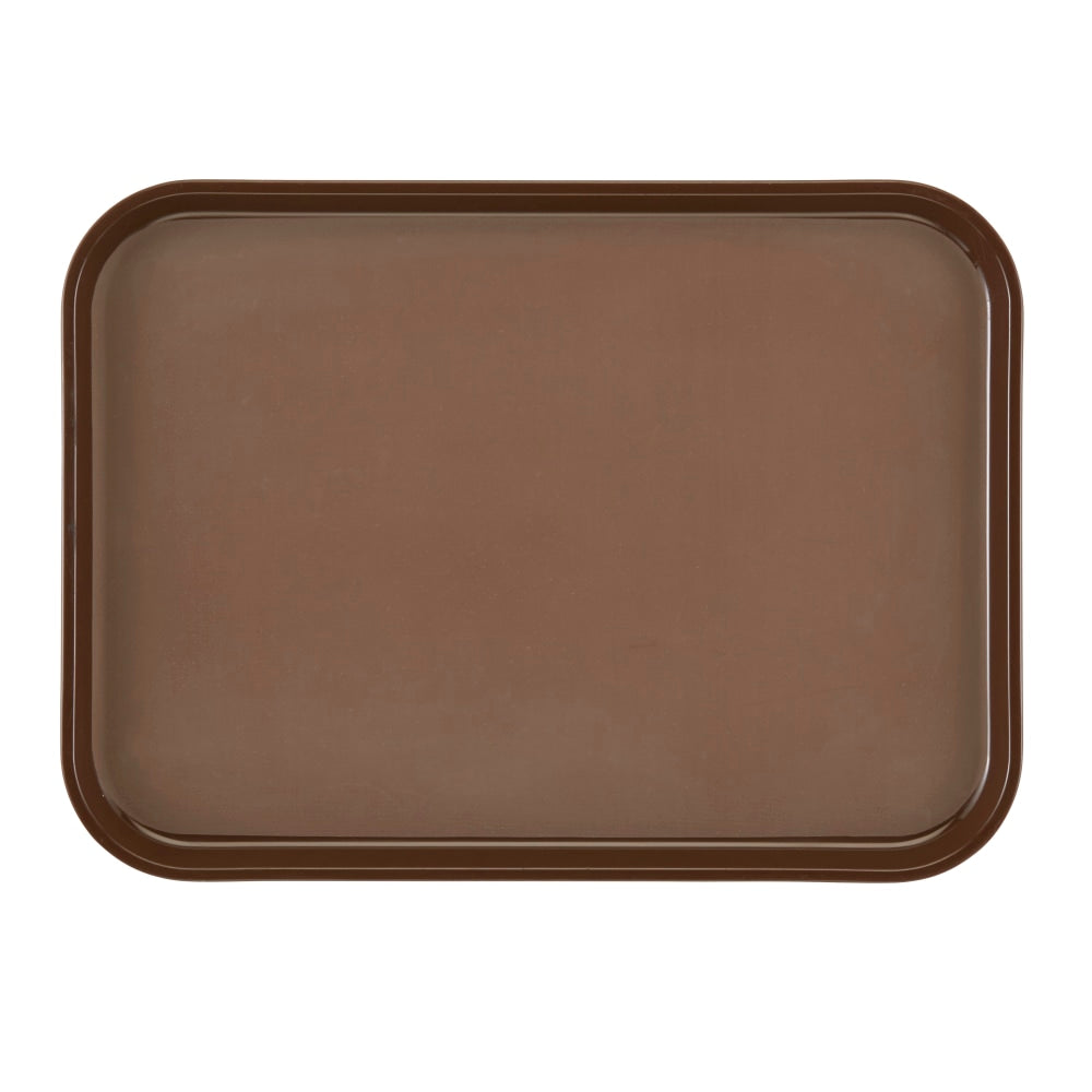 Cambro Rectangular Camtread Trays, 12in x 16in, Brown, Set Of 24 Trays