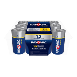 Rayovac Ultra Pro Alkaline D Batteries - For Multipurpose - D - 1.5 V DC - Alkaline - 12 / Pack