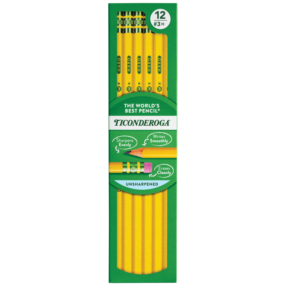 Ticonderoga Pencils, #2 Lead, Medium Soft, Pack of 12