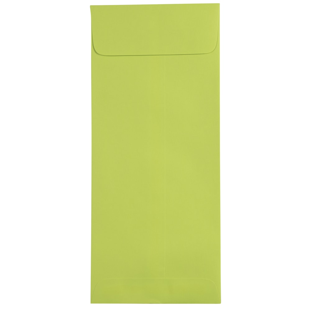 JAM PAPER #14 Policy Business Colored Envelopes, 5 x 11 1/2, Ultra Lime Green, 25/Pack