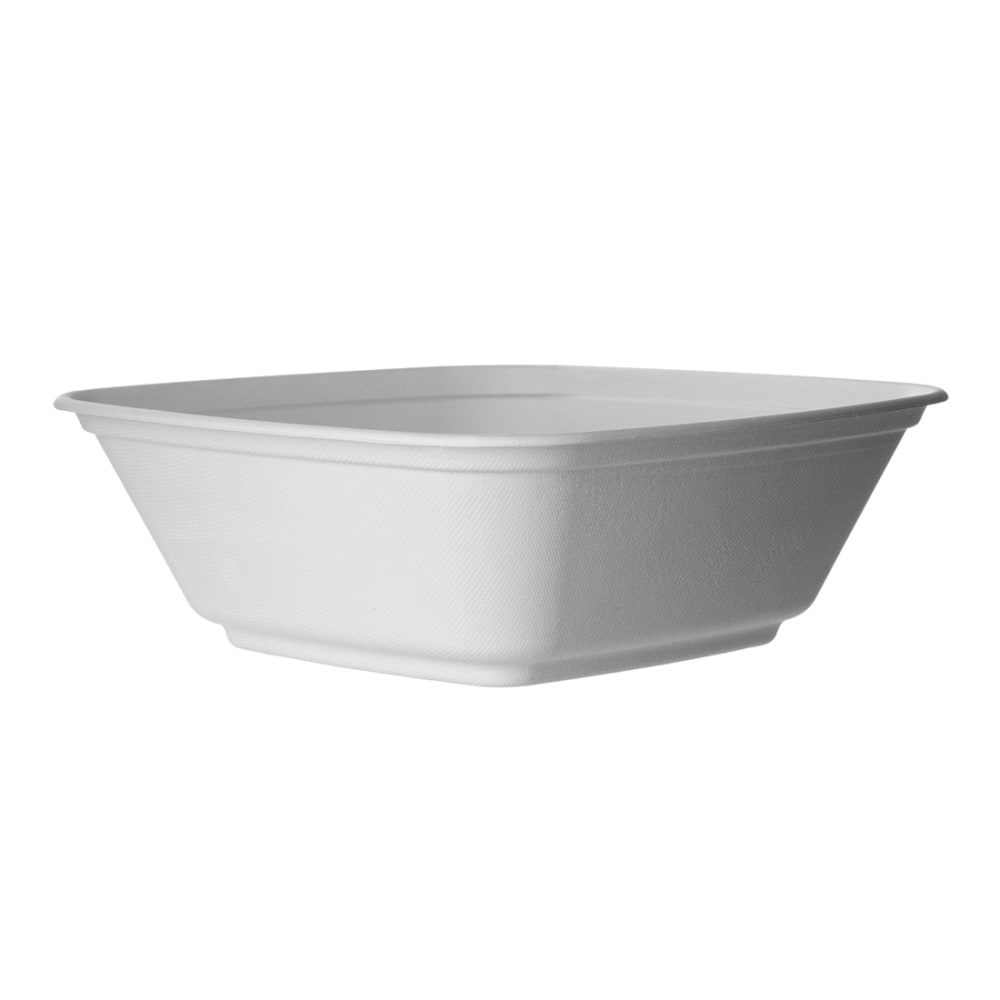 Eco-Products Vanguard Regalia Lined Sugarcane Bowls, 160 Oz, White, Pack Of 100 Bowls