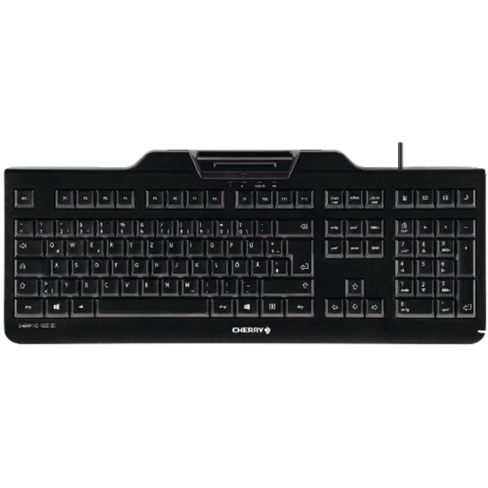 Cherry JK-A0104 Series Smartcard Keyboard, Black, KC 1000 SC