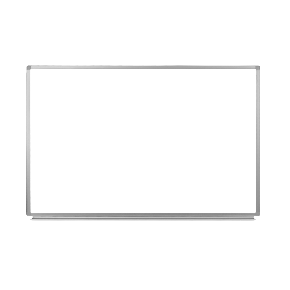 Luxor Magnetic Dry-Erase Whiteboard, 36in x 48in, Aluminum Frame With Silver Finish
