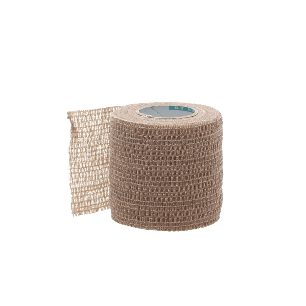 Medline CoFlex Sterile Latex Bandages, 2in x 5 Yd., Tan, Pack Of 20