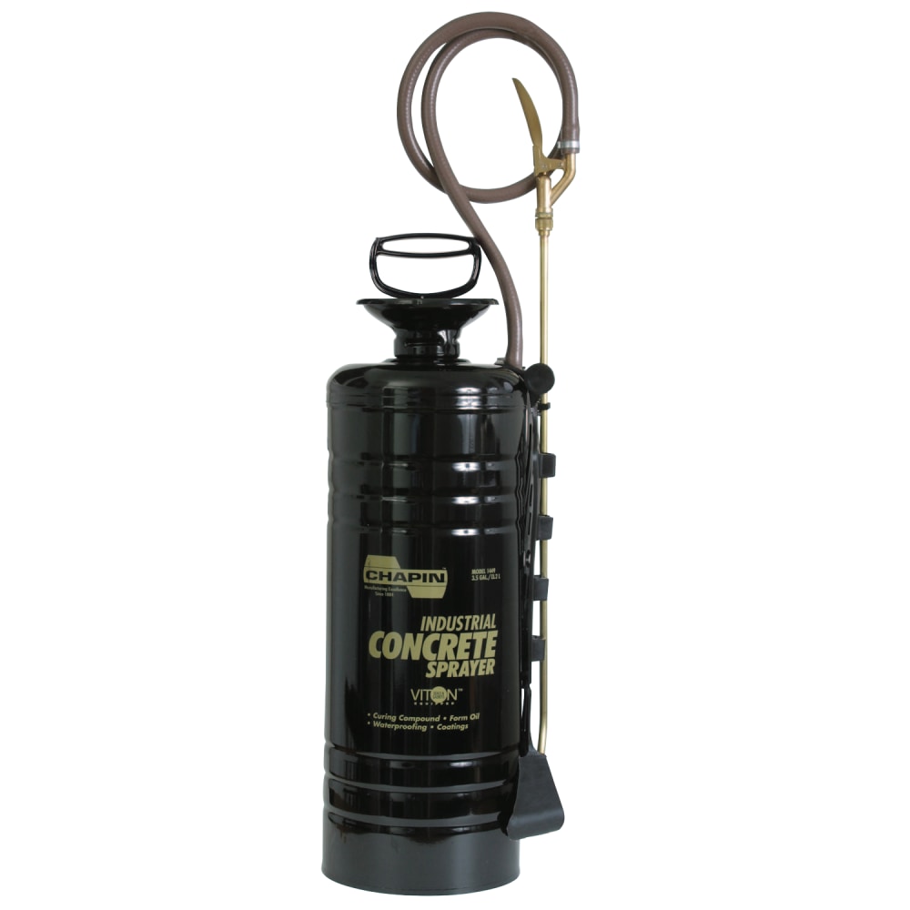 Chapin 3.5 gal Industrial Concrete Funnel Top Sprayer, Black, 24 in Wand, 48 in Hose