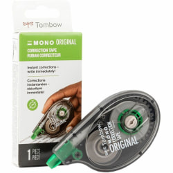 Tombow Mono Single Line Disposable Correction Tape, 394in, White