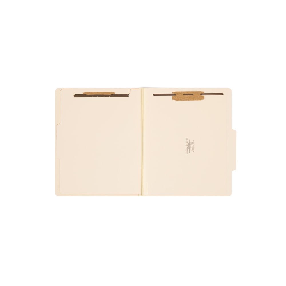 Smead Manila Classification Folders, 1 Divider, Letter Size, Box Of 10, 13700