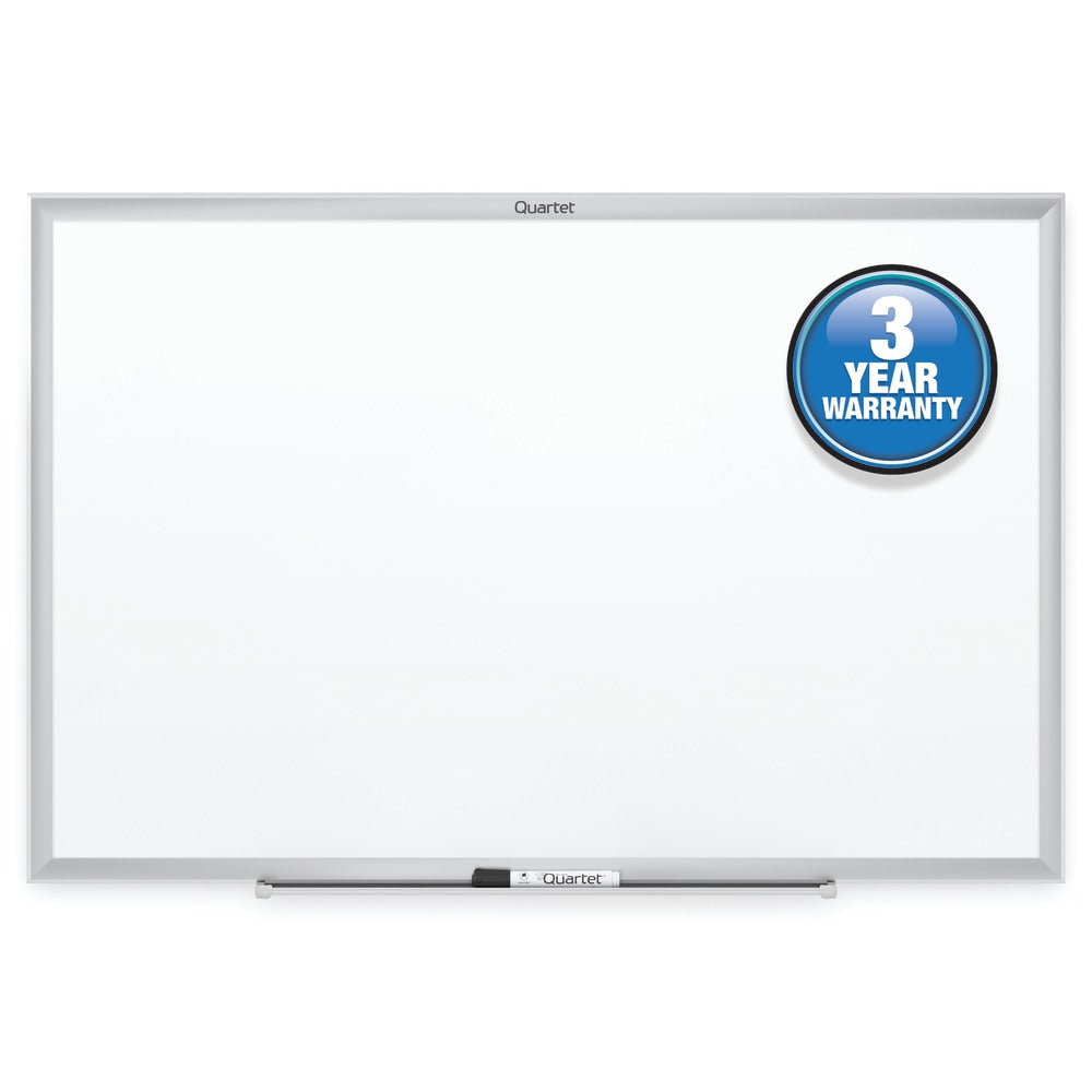 Quartet Classic Total Erase Melamine Dry-Erase Whiteboard, 18in x 24in, Aluminum Frame With Silver Finish