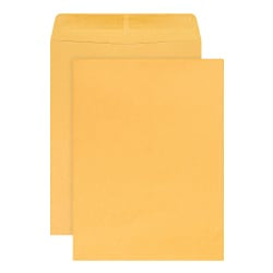 Office Depot Brand  9in x 12in Manila Catalog Envelopes, Gummed Seal, Brown Kraft, Box Of 100