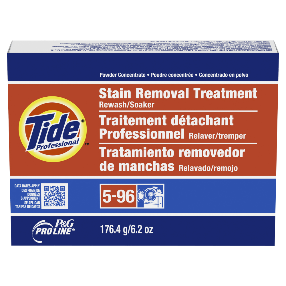 Tide Professional Stain Removal Treatment Rewash/Soaker Powder Concentrate, 6.2 Oz, Case Of 14 Boxes