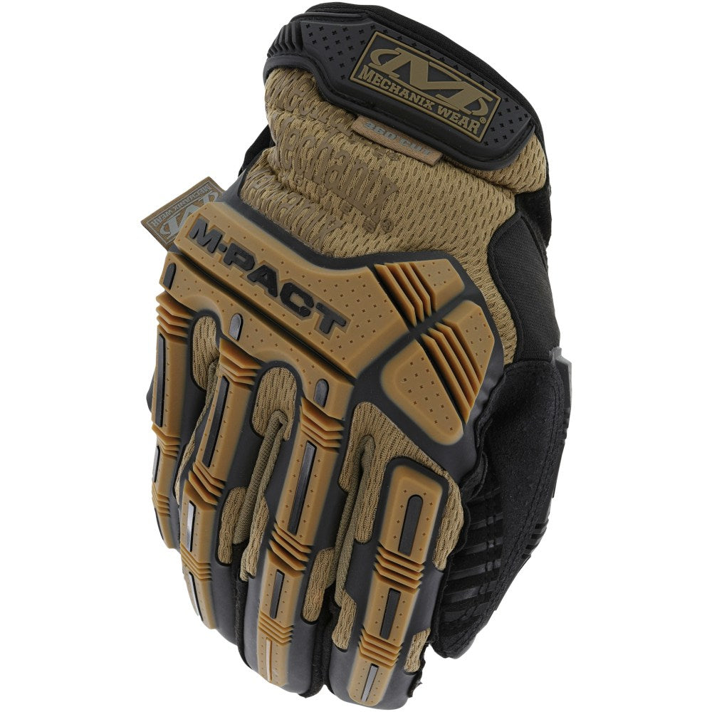 Mechanix Wear Tactical Thermoplastic Rubber Impact Resistant TAA M-Pact D4-360 Gloves, Small, Coyote