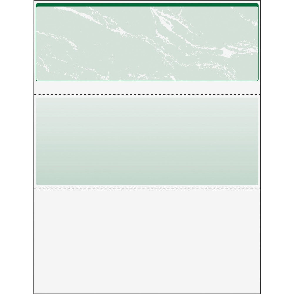 DocuGard High Security Green Marble Business Checks with 11 Features to Prevent Fraud - Letter - 8 1/2inx11in - 04502