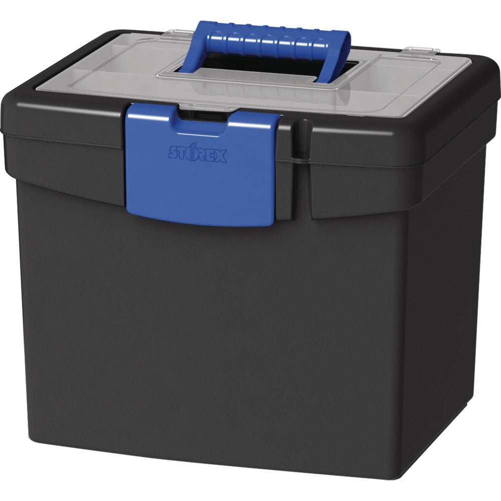 Storex File Storage Box with XL Storage Lid - External Dimensions: 10.9inx13.3inx 11in - 30 lb - Media Size Supported: Letter 8.50inx11in - 61415B02C