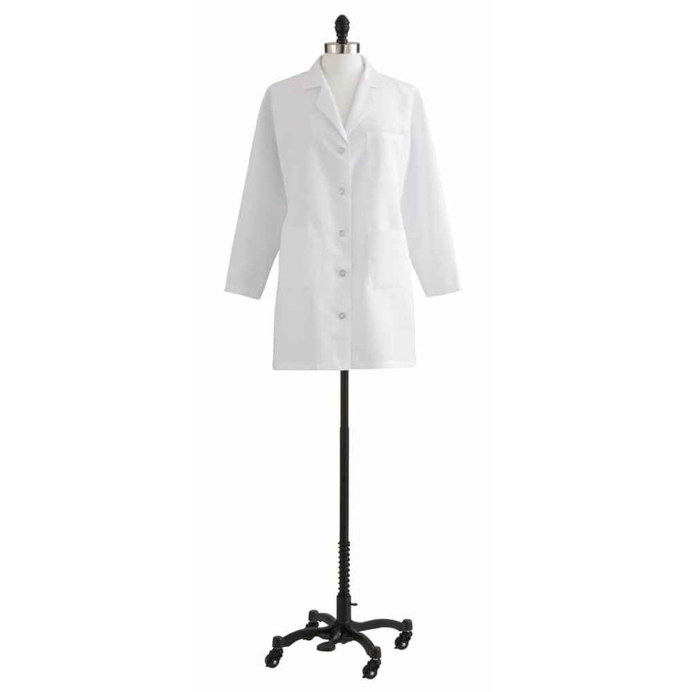 Medline Ladies Classic Staff-Length Lab Coat, Size 8, White